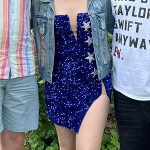 Midnights Blue Sequin Dress